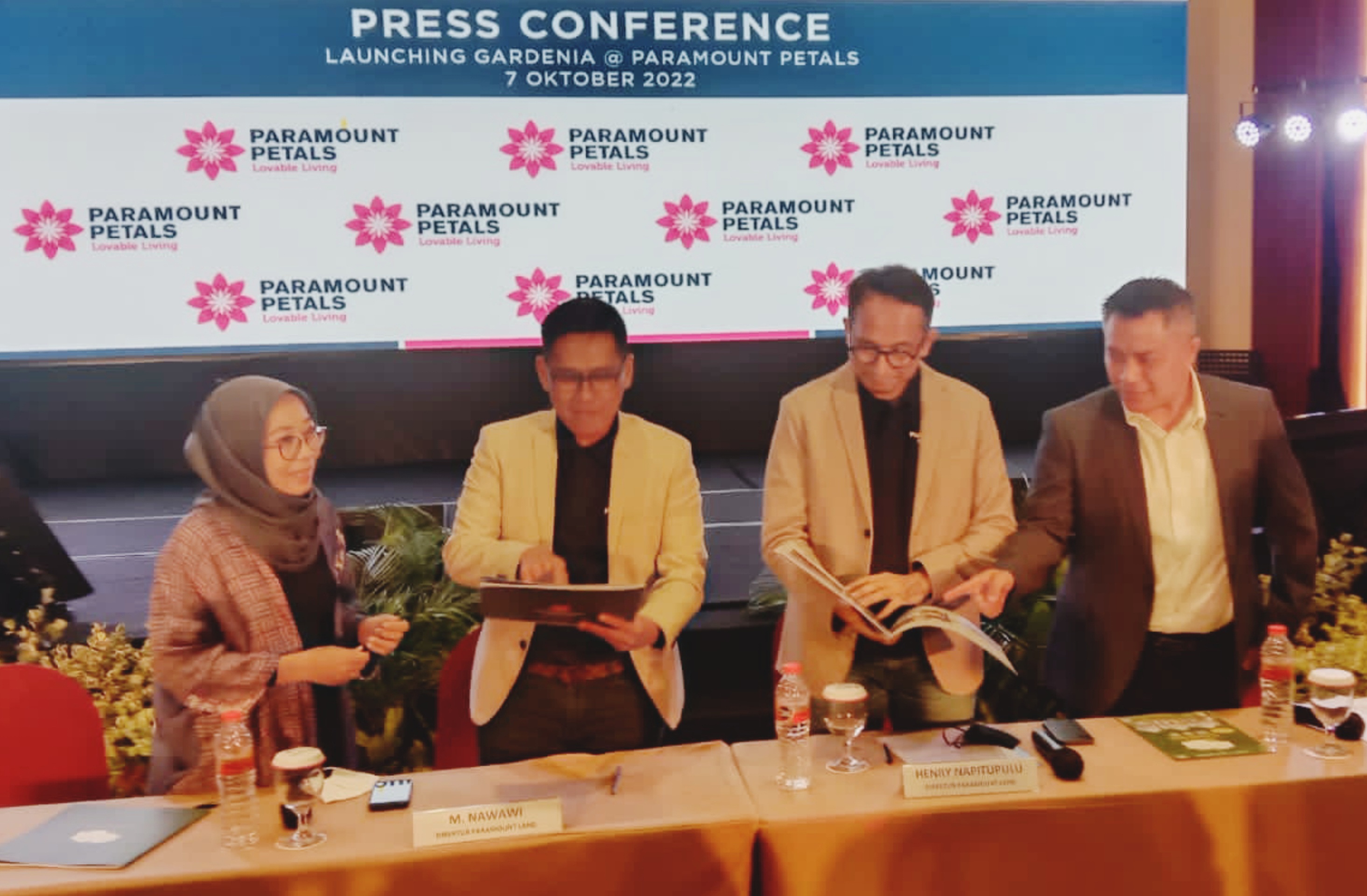 Press Conference Peluncuran Klaster Gardenia Paramount Petals, Jumat 7 Oktober 2022. (tangselpos.id/lim)