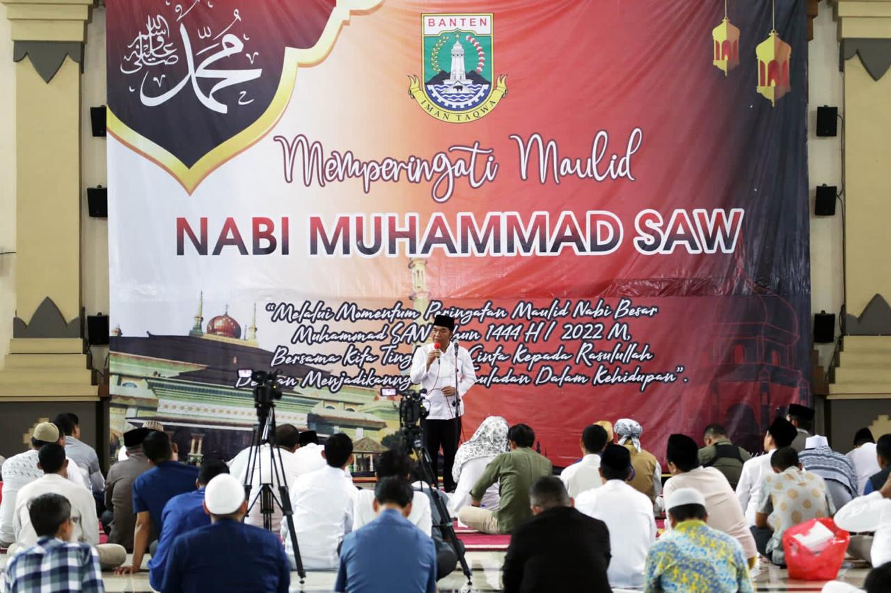 Pj Gubernur Banten Al Muktabar Ajak Implementasikan Keteladanan Nabi Muhammad SAW (Foto : Humas Pemprov)