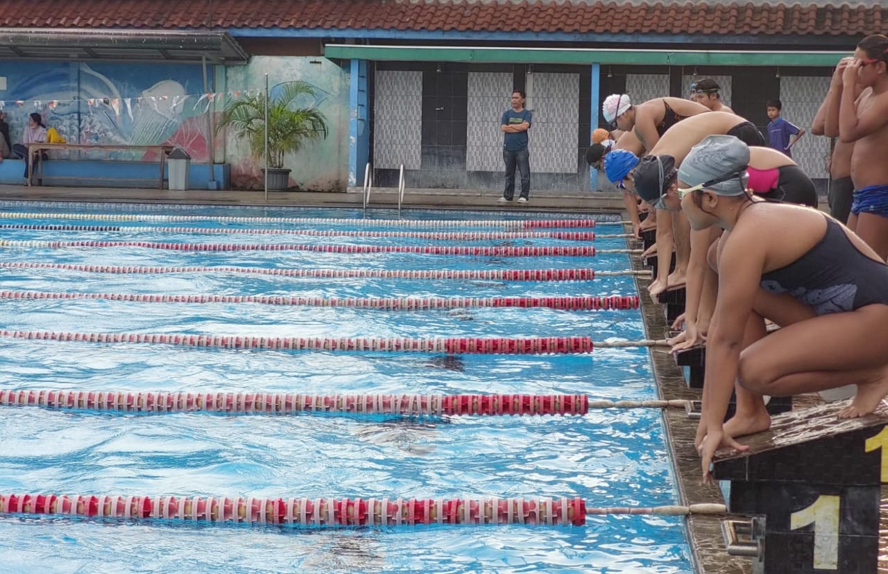 Perlombaan cabor renang di Porprov VI Banten. (Ist)