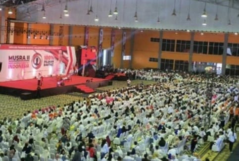 Budi Arie Optimistis, MUSRA Mampu Merekam Apa Maunya Rakyat Hampir lima belas ribu peserta Musra berkumpul di CCC Makasar untuk mengusulkan Capres 2024. (Ist)