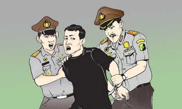 Ilustrasi pencuri spesialus curat ditangkap polisi. Foto : Istimewa