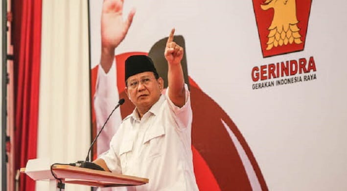 Ketum Gerindra Prabowo Subianto. (Ist)