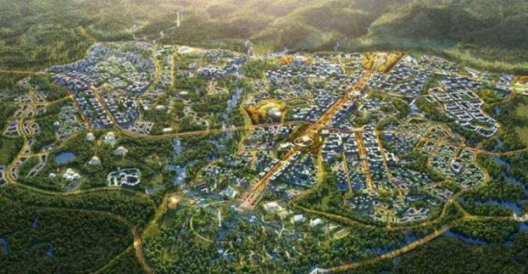 Presiden Terpilih Pemilu 2024 Harus Siap Pindah Ke IKN Lho Maket kawasan IKN. (Ist)