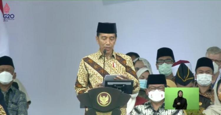 Presiden pada Muktamar ke 48 Muhammadiyah di Surakarta, Surakarta, Jawa Tengah. (Foto : Setpres)