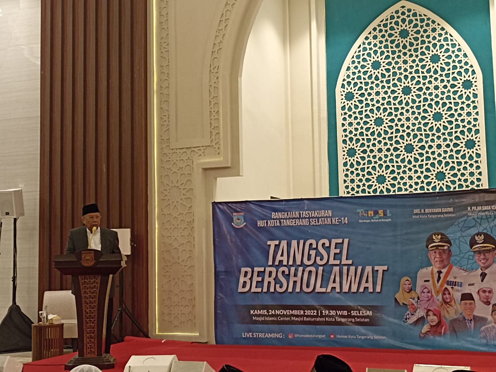 Tangsel Bersholawat, Benyamin: Inti dari Hari Jadi Adalah Rasa Syukur Foto : Istimewa