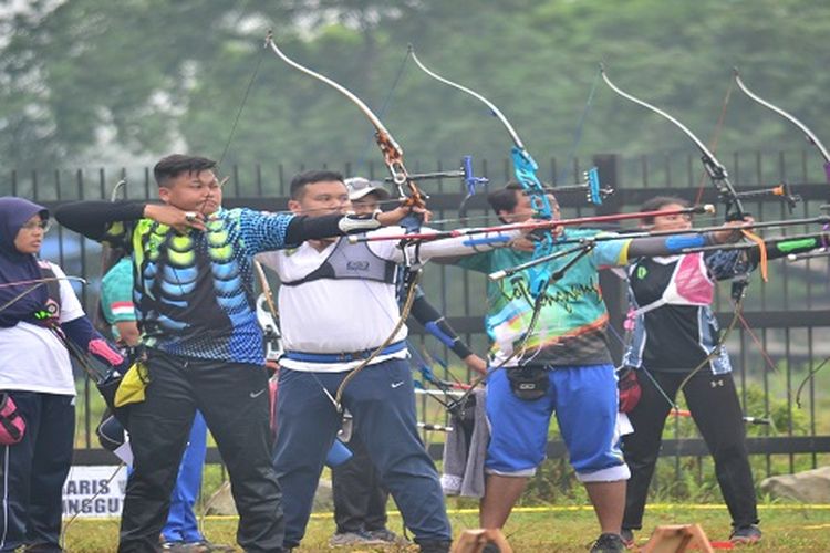Tangsel Naik Peringkat, Cabor Panahan Sikat 6 Medali Emas Atlet panahan Porprov VI Banten. (Ist)