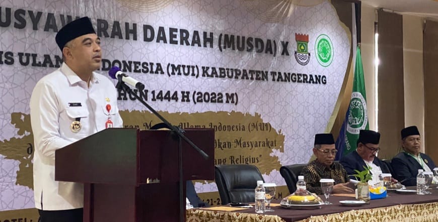 Bupati Tangerang Harap Pendidikan Akidah dan Syiar Islam di Tangerang Meningkat Bupati Tangerang membuka Musda ke-10 MUI Kabupaten Tangerang pada Rabu (21/12)