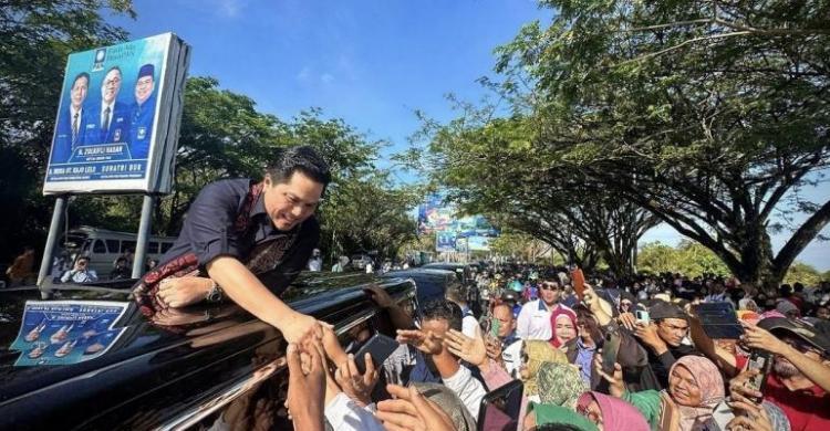 Erick Thohir ketika berada di Padang Parianan, Sumatera Barat. (Ist)