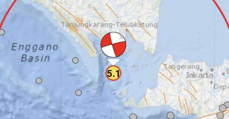 Gempa M5,1 Guncang Sumur Banten, Getaran Terasa Hingga Kotabumi Lampung Utara (Foto : Istimewa)