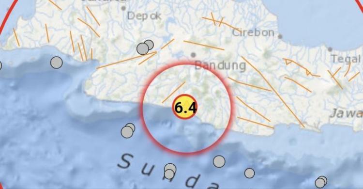 Gempa M6,4 Guncang Garut, Tidak Berpotensi Tsunami (Foto : Istimewa)