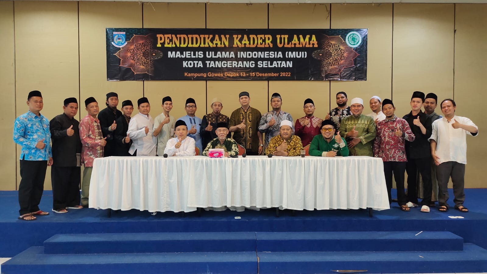 PKU. Secara resmi Pendidikan Kader Ulama (PKU) MUI Kota Tangsel angkatan ke V ditutup oleh Ketua Umum KH Saidih. Di dampingi Sekretaris MUI Tangsel Ustad Aep Saepudin, Wakil Ketua Umum MUI Kota Tangsel KH Hasan Mustofi dan Ustad Awaluddin