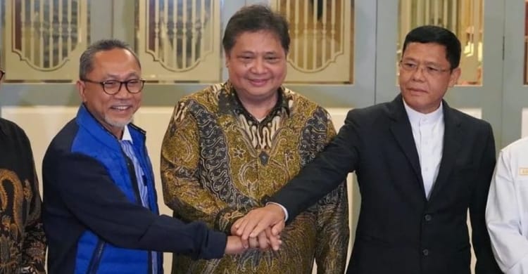 KIB Pertimbangkan Tokoh Yang Di-endorse Jokowi Ketiga Ketum KIB, Zulkifli Hasan Ketum PAN, Airlangga Hartanto Ketum Golkar dan Mardiono Plt Ketum PPP. (Ist)