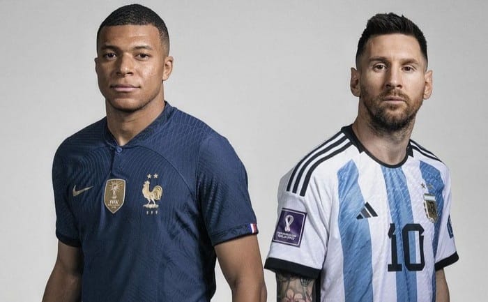 Messi Atau Mbappe Pemain Terbaik FIFA 2022 Kylian Mbappe dan Lionel Messi. (Ist)
