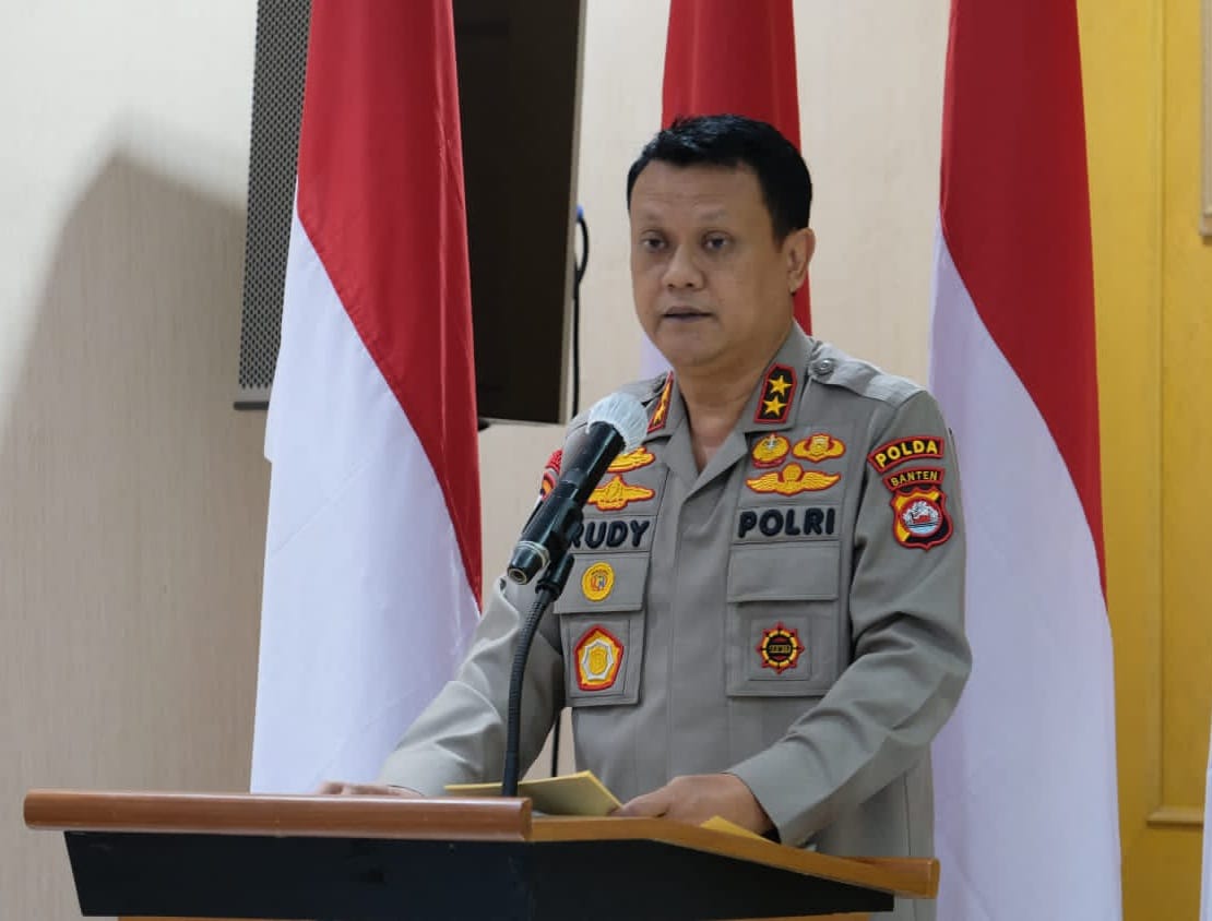 Polda Banten Tingkatkan Pengamanan Mako Pasca Ledakan Bom di Bandung Kapolda Banten Irjen Pol Rudy Heriyanto Adi Nugroho. (Foto : Humas Polda Banten)