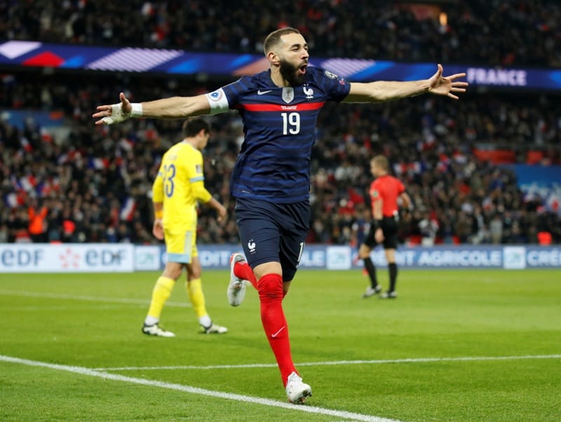 Bomber Prancis Karim Benzema. (Ist)