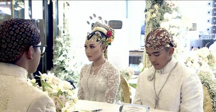Sah, Kaesang Dan Erina Resmi Suami-Istri Sah, Erina dan Kaesang resmi menjadi suami istri. (Ist)