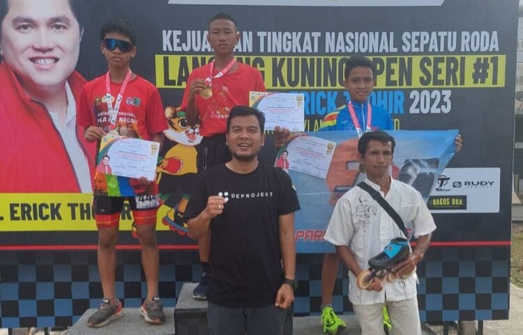 Atlet Tangsel Raih Dua Medali Perak Di Kejurnas Sepatu Roda Erick Thohir foto : Ist