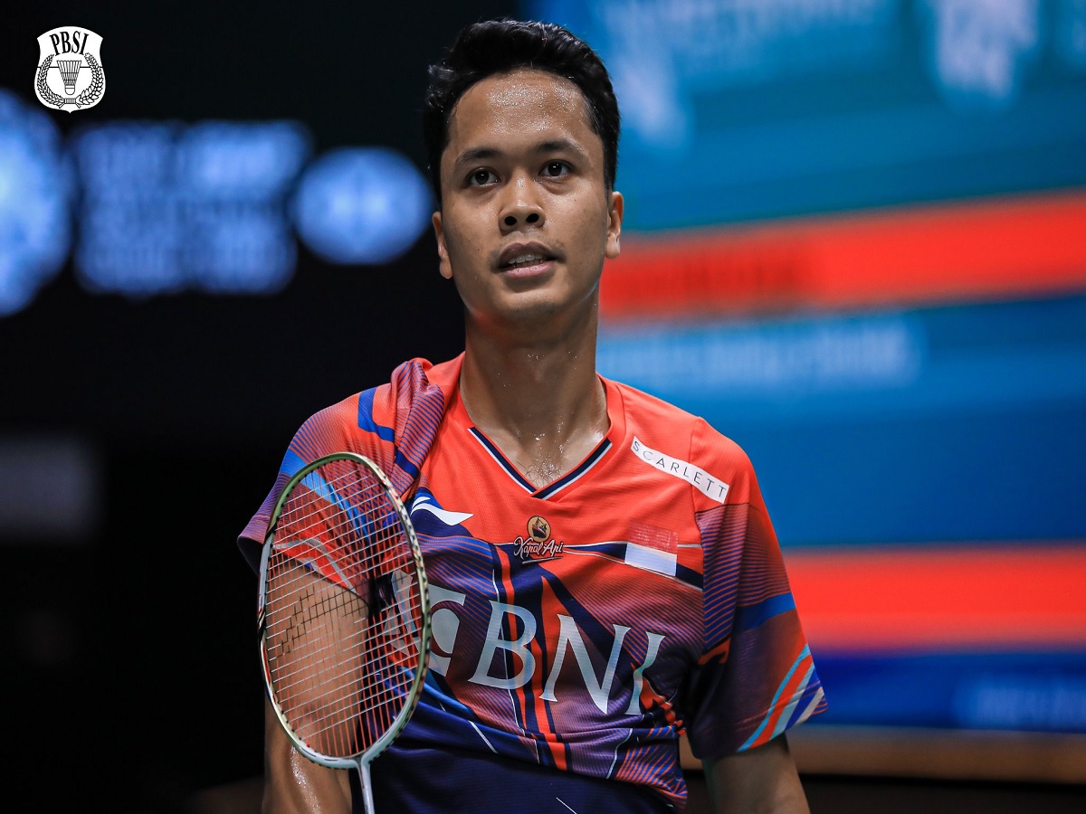 Ginting dan Bagas/Fikri Singkirkan Wakil Cina di India Open 2023 Anthony Sinisuka Ginting. (Ist)