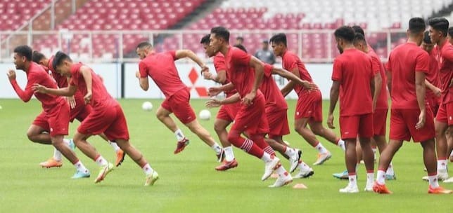 Timnas Indonesia saat menjalani latihan. (Ist)