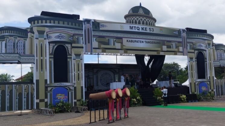 MTQ ke-53 Kabupaten Tangerang dibuka oleh Bupati A. Zaki Iskandar di Alun-Alun Tigaraksa pada Senin (9/1). (Ist)