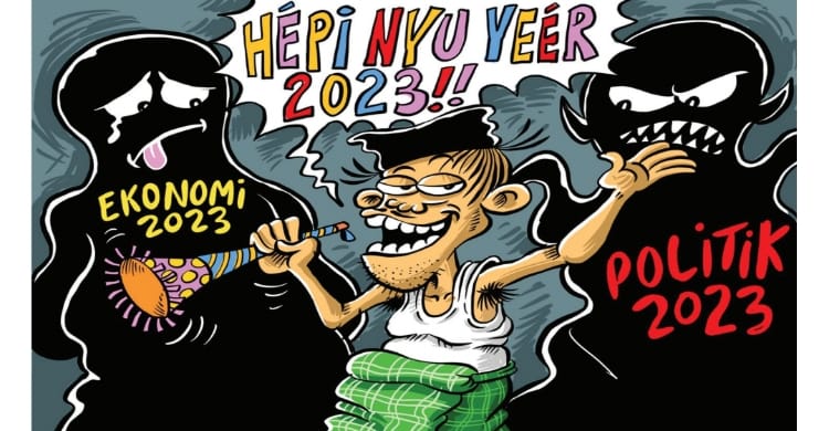 Ilustrasi ekonomi dan politik 2023. (Ist)