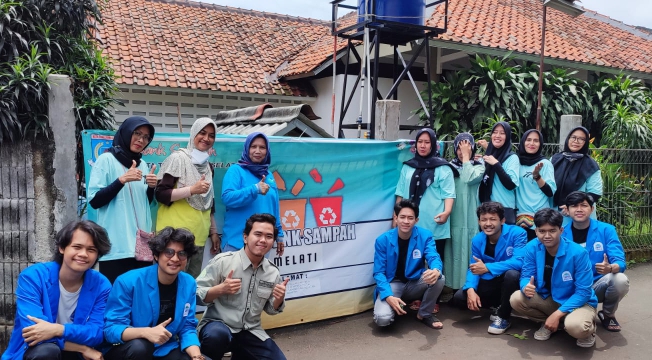 Bank Sampah Melati gandeng Mahasiswa Fakultas Agribisnis UIN Syarif Hidayatullah Jakarta.