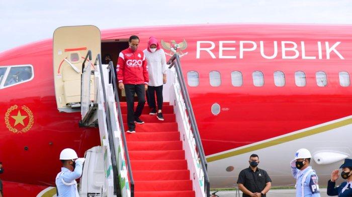Bertolak Ke Kaltim, Jokowi Hadiri Muktamar Pemuda Muhammadiyah foto : Setpres