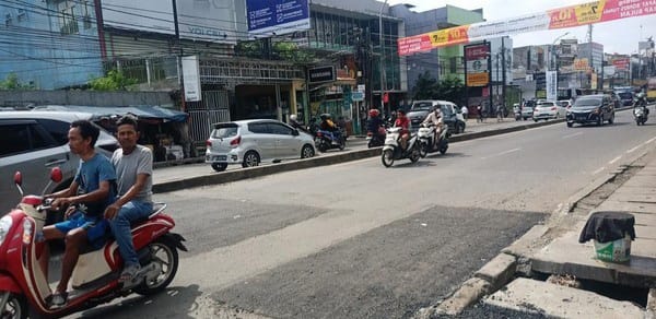 Jalan Amblas di Ciputat yang Bikin Kemacetan Sudah Diperbaiki (Foto : Istimewa)