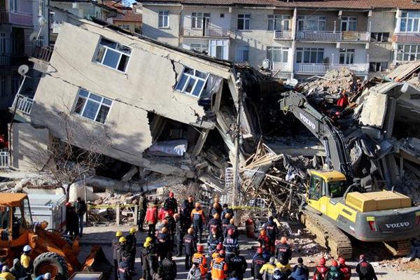 Salah satu sudut terdampak gempa di Turki