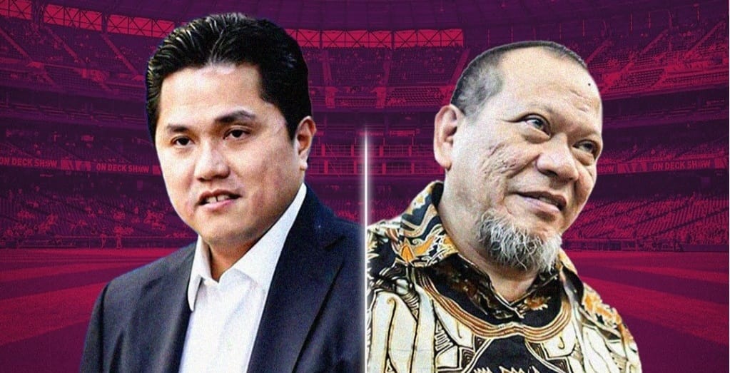 Lima Figur Lolos Calon Ketua Umum PSSI Kandidat Calon Ketum PSSI Erick Thohir dan LaNyala Mattalitti. (Ist)
