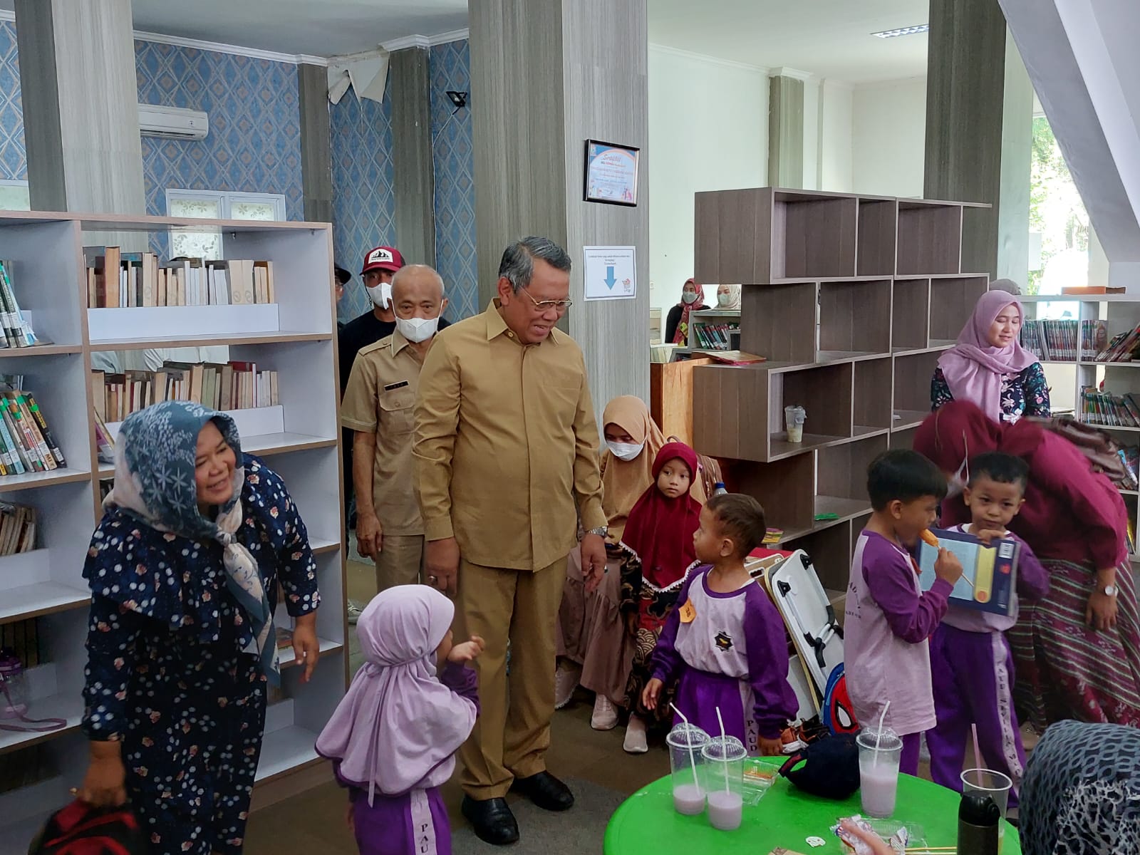 Tumbuhkan Minat Baca, DPK Tangsel Bakal Sulap Perpustakaan Daerah Jadi Lebih Menarik Aktivitas anak berusia dini di Gedung Perpustakaan Kota Tangsel
