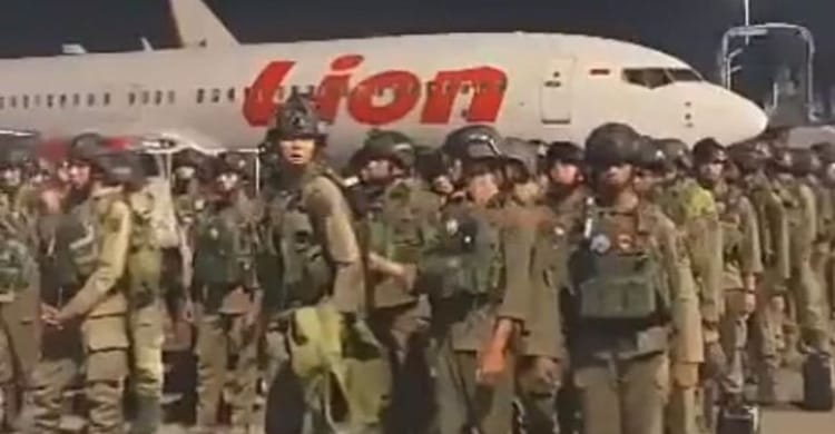 Viral Tentara China Mendarat Di Soetta Ilustrasi. (Ist)