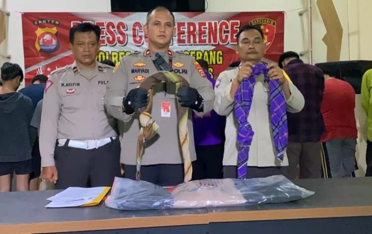 8 Anak Diamankan Polsek Pasar Kemis, Diduga Akan Perang Sarung (Foto : Istimewa)