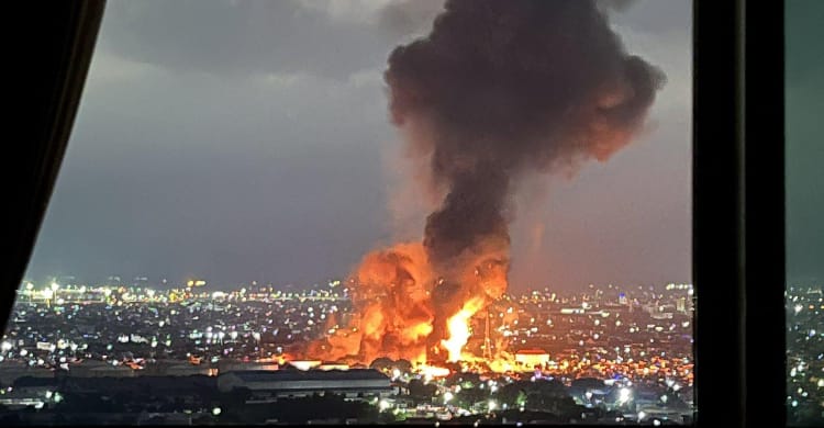 Depo Pertamina Plumpang Kebakaran, Korban Dilarikan ke RS Mulia Sari (Foto : Istimewa)