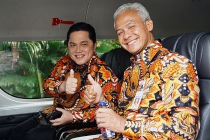 Erick Cawapres Terkuat, Paling Sering Dipasangkan Sama Ganjar (Foto : Istimewa)