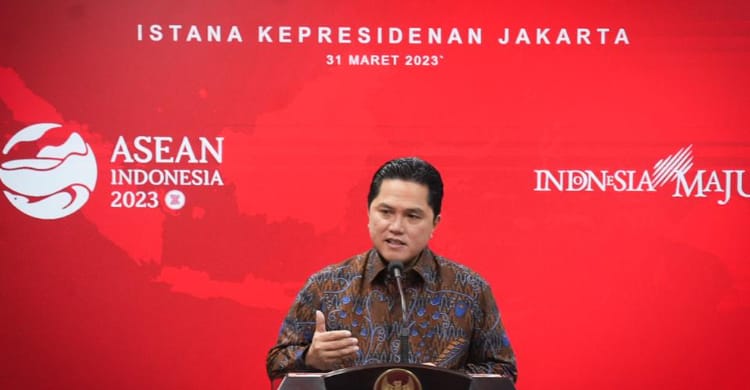 Erick Terima 2 Perintah Dari Jokowi, Jangan Sampai Indonesia Dikucilkan Dari Sepak Bola Dunia Ketum PSSI Erick Thohir foto : Ist