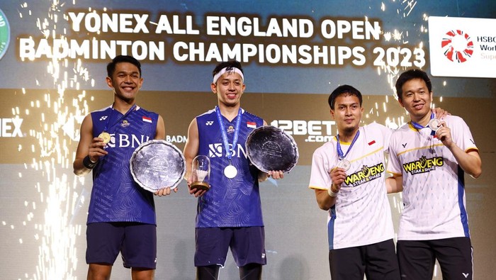 Fajar/Rian Juara All England 2023, Kalahkan Ahsan/Hendra (Foto : Istimewa)