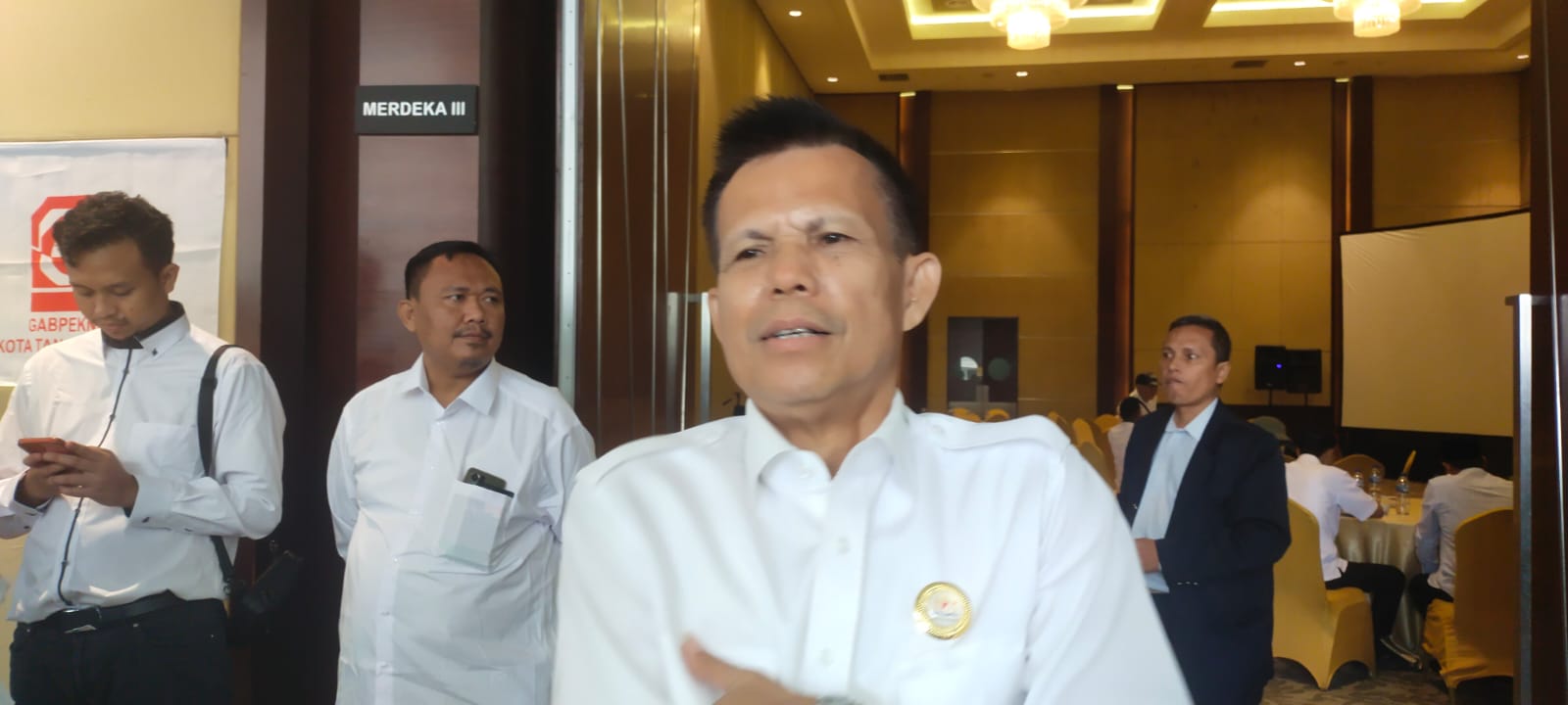 Jabatan Ketua Kadin Tangsel Demisioner, Pengurus Desak Segera Muskot Ketua Kadin Tangsel, Fauzi Siregar. (Foto: Idral Mahdi)