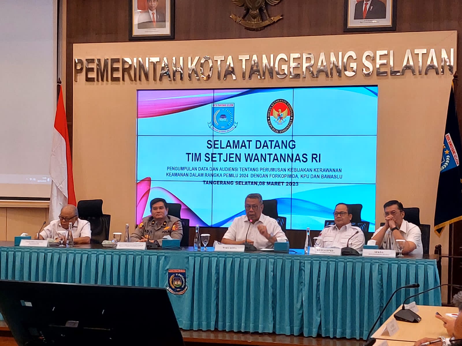 Jelang Pemilu 2024, Watannas Gali Sumber Kerawanan Konflik di Tangsel Forum pengumpulan data dan audiensi tentang perumusan kebijakan kerawanan keamanan menjelang Pemilu 2024 di Tangsel