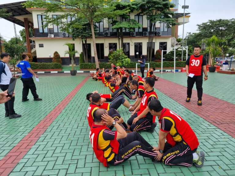 Personel Polres Tangsel Jalani Uji Fisik Idral Mahdi