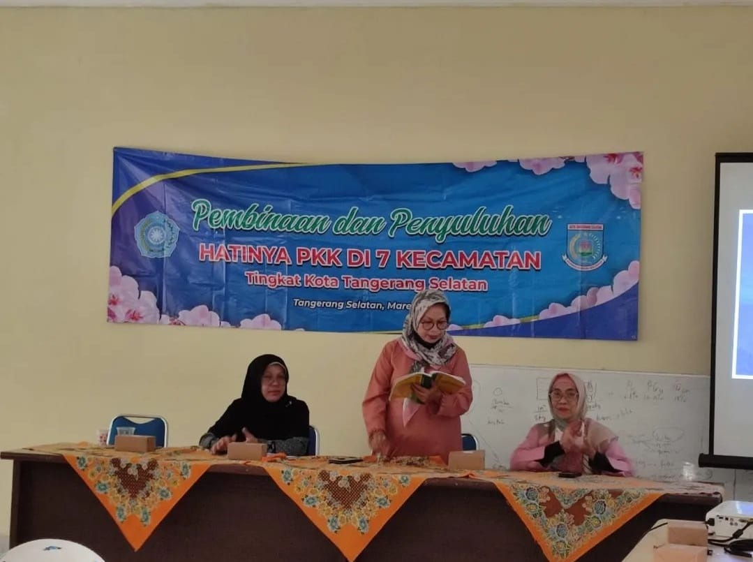 Pokja Tiga TP PKK Tangsel Gencar Perkuat Ketahanan Pangan Penyuluhan. Pokja 3 Tim Penggerak (TP) PKK Kota Tangsel melakukan pembinaan dan penyuluhan ketahanan pangan.