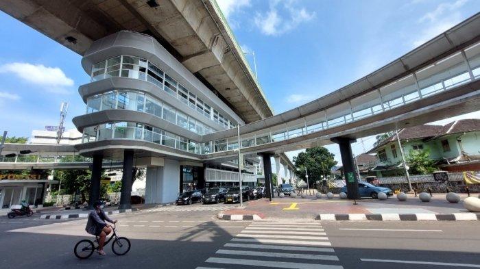 Punya Skybridge, Halte Transjakarta Makin Kece Salah satu halte Transjakarta yang didisain indah. (Ist)