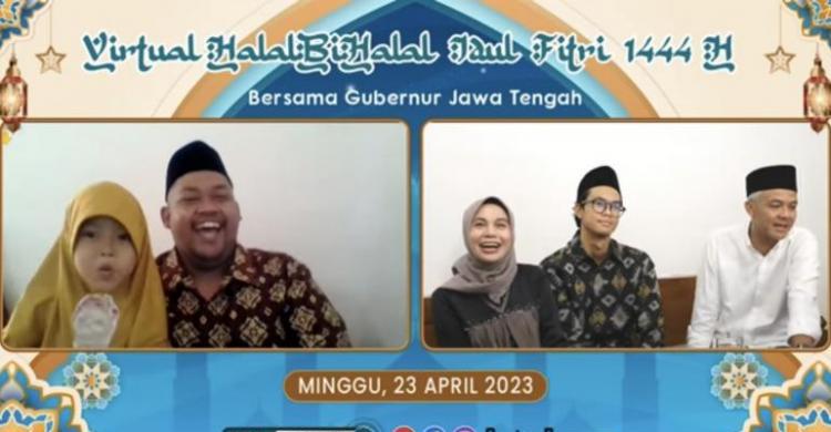 Halal Bihalal Virtual Ganjar Foto: Ist