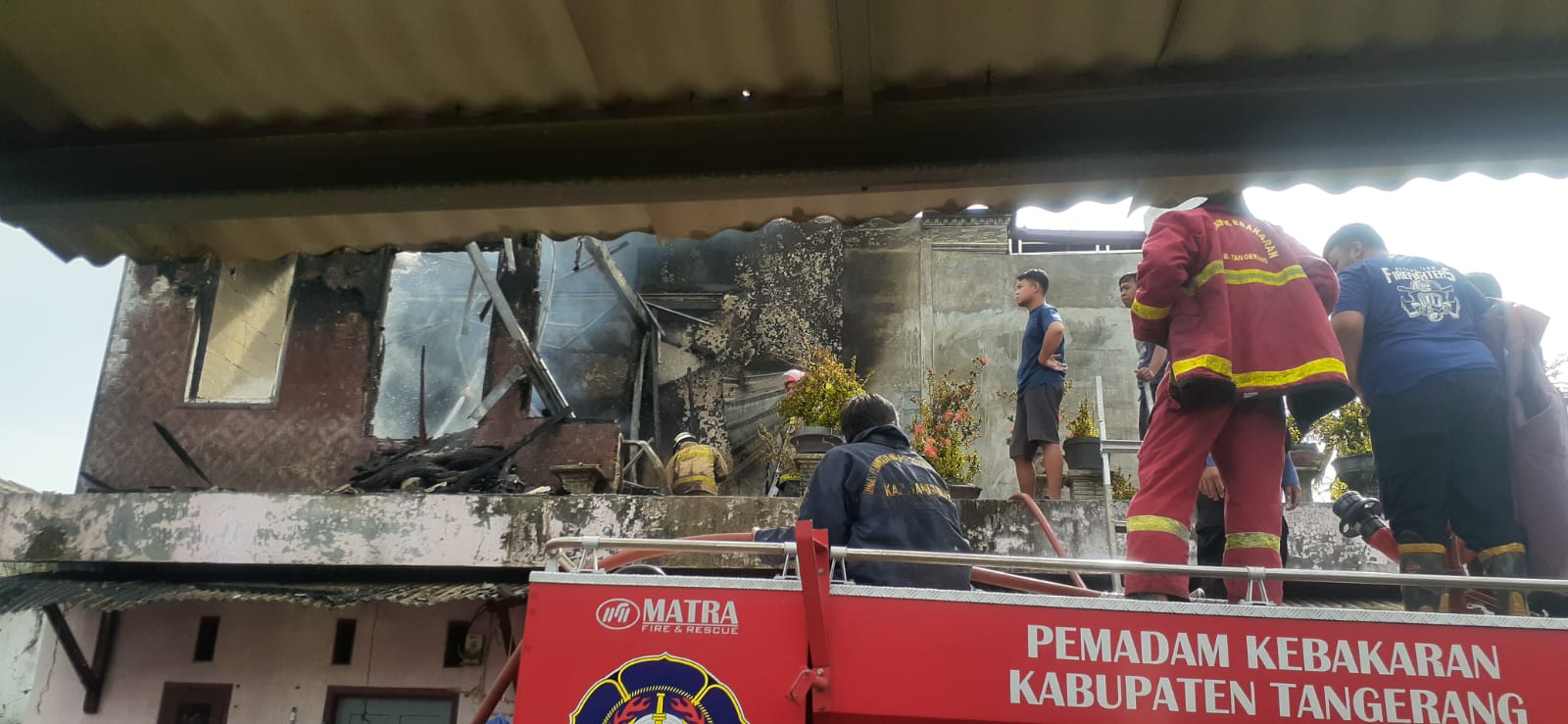 Kontrakan di Tigaraksa Hangus Dilahap Si Jago Merah (Rachman Deniansyah/TangselPos)