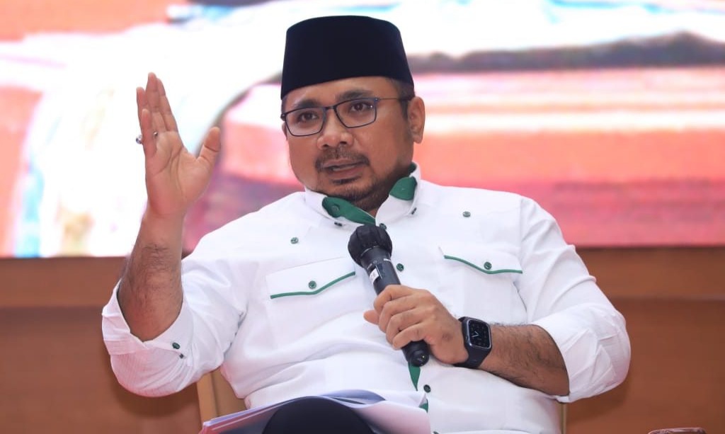 Muhammadiyah Tetapkan Jumat Menteri Agama Yaqut Cholil Qoumas. Foto : Ist