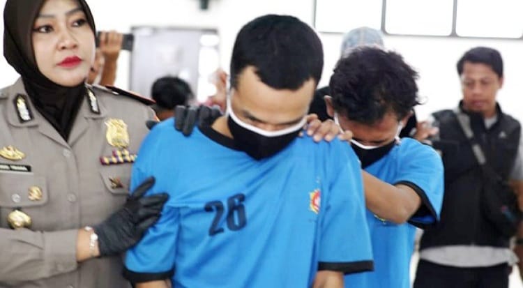 para pelaku pembunuhan taksi online di Bogor berhasil diciduk Polres Bogor   foto ; Ist
