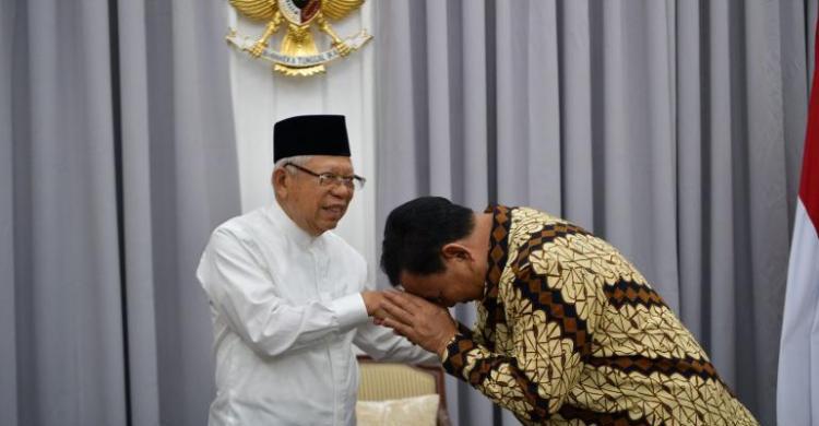 Sowan Ke Rumah Kiai Maruf, Prabowo Ngomongin Puasa Syawal Foto : Ist
