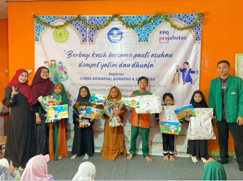 Aksi Positif Mahasiswa PPG UMJ di Panti Asuhan Dompet Yatim dan Dhuafa Ciputat Aksi Positif Mahasiswa PPG UMJ di Panti Asuhan Dompet Yatim dan Dhuafa Ciputat. (Ist)