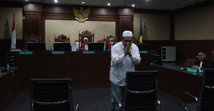 AKBP  Bambang Kayun saat menjalani sidang di Tipikor.  Foto : Ist