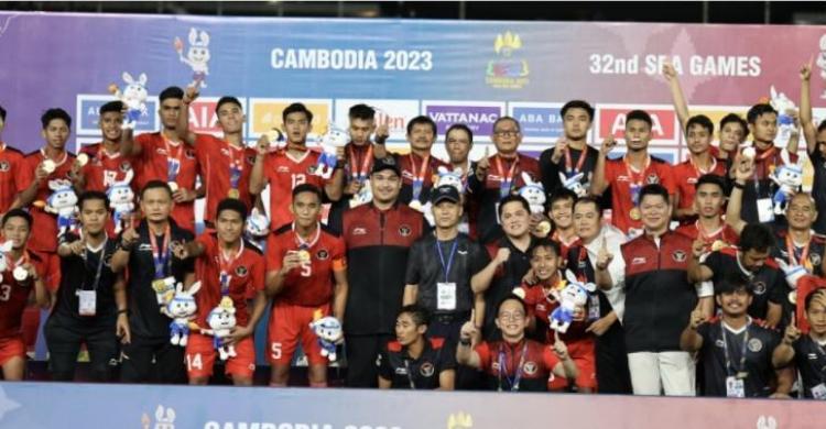 Besok Pagi, Timnas U-22 Diarak Dari GBK Ke Bundaran HI, Nonton Yuk... Foto : Ist